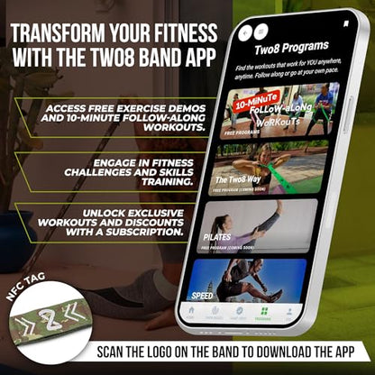 Two8 Bands Multi Loop Resistance Bands- Athletic Training, Sports Performance, Strength & Conditioning Equipment, Speed & Agility Training System - Strength Training for Legs, Knee, Hip, Arms, & Back