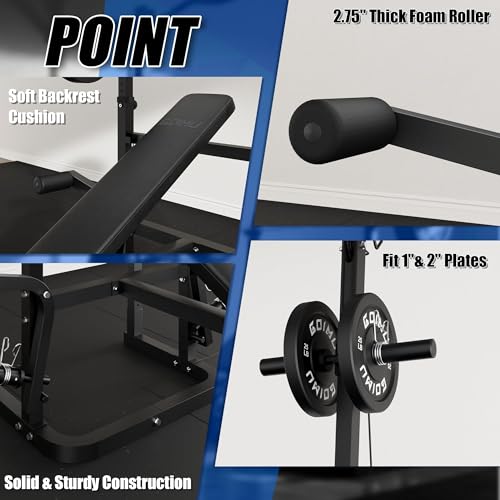 Z3 900LBS Olympic Weight Bench Set with Leg Extension, 9 in 1 Workout Press with Preacher Curl Pad and LAT Pulldown, Strength Training Bench for Home Gym - color: Black