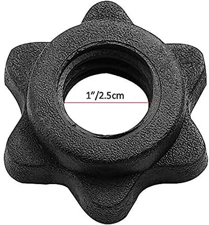 Dumbbell Collars 1 inch Dumbbell Hex Nut Barbell Collar Clamps Weight Clips for Dumbbells,Spinlock Collars for 1 Inch Standard Barbells Bars Sports Weight Lifting Fitness