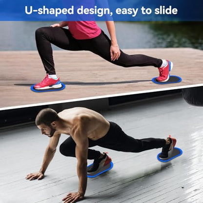 HERCHR Core Sliding Disc, Sport Sliding Plate GlidingDiscs Fitness Slide Plate GlidingPad Training Equipment for Fitness Gym, Home, Yoga, Pilates, Workout Ab Pads Exercise Equipment for Women and Men
