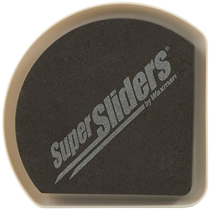 SuperSliders 4734595N Reusable Slide and Hide Multi-Size Value Pack for both Carpeted & Hard Floor Surfaces-Square Edge for Walls & Corners, Linen (16 Pack)