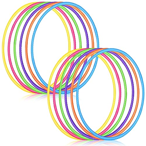 Sratte 6 Pack Exercise Hoops Detachable Snap,28 Inch,Simple Colors - color: Simple Colors, size: 28 Inch