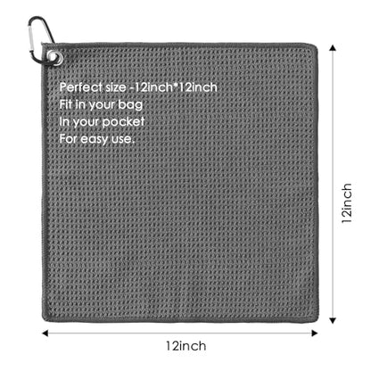 Sweat Absorbing Microfiber Handkerchief,Sport Gym Hankies for Wicking Sweat from Hands, Face, Body 5Pack
