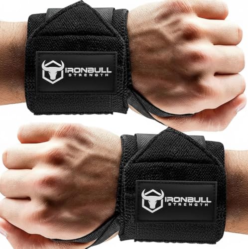 Wrist Wraps for Weightlifting (USPA & IPL Approved) - 18” Premium Quality Wrist Straps for Weightlifting - Weight Lifting Wrist Wraps with Thumb Loop - Best Gym Wrist Wraps for Lifting Weights, Curls & Dips - Lifting Wrist Wraps for Bench, Powerlifting &