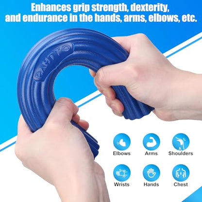 Flexible Resistance Bar for Physical Therapy, Resistance Exercise Twisting Bar for Tennis Elbow, Tendonitis Pain Relief & Grip Strength Trainer, Non-Slip 3 Resistance Levels