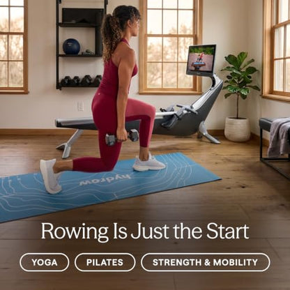 Hydrow Origin Rowing Machine for Home with Immersive 22'' Rotating HD Touchscreen - Live Row Machine Home Workout, Magnetic Drag Technology, 375lb Weight Capacity Rower - 30-Day Trial & Year Warranty