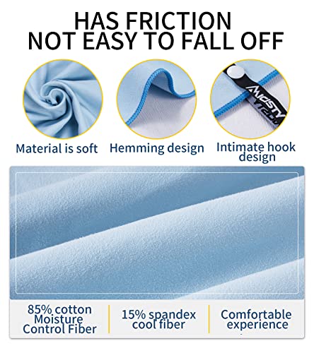 Microfiber Towel, Beach Towel, Fast Drying, Lightweight, Soft, Compact, Quick Dry Fitness Hiking Yoga Camping Travel Towel (Blue, L 30x60 in)