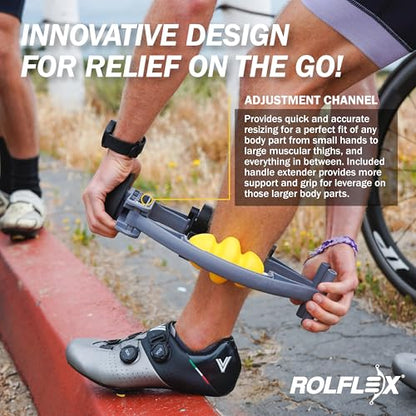 Arm & Leg Massager Roller – Muscle Roller to Address Golfer’s Elbow, Tennis Elbow, Carpal Tunnel & More – Arm & Leg Massage Roller for Muscle Tightness & Faster Recovery