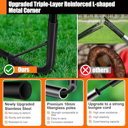 Kids Soccer Goals for Backyard Set - 2 Pack of Portable Pop Up Soccer Nets with Ball,Cones,Complete Training Equipment Kit for Toddler,Youth,Kids Age 3-14,Outdoor Sports Game