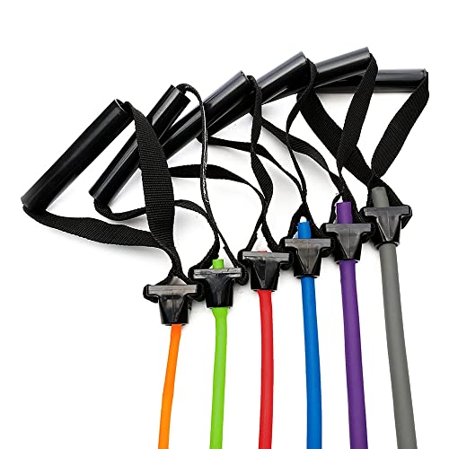 Power Systems Versa Tube Plus Resistance Bands with Handles 48" Exercise Tubing, Multiple Resistance Levels for Strength Training, Home Gym, Physical Therapy & Travel - style: Extra Heavy