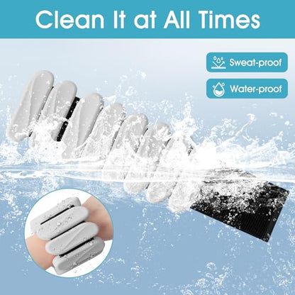Wrist Weights, 2Pack Wearable Wrist Ankle Weights for Women & Men, Adjustable Arm and Leg Weights, Silicone Weighted Bangles for Walking Yoga Pilates Running Dance Gym 2lb - color: Grey