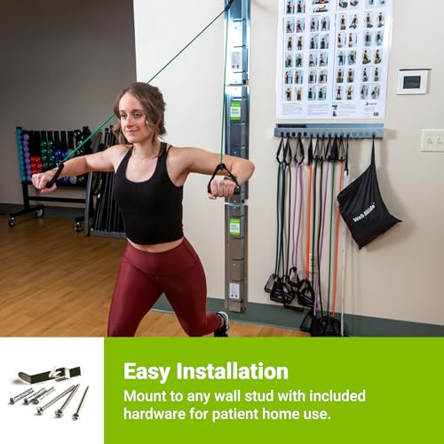 Web Slide Single Rail, Stainless Steel - Perfect for Dynamic Warm-ups, CrossFit, Stretching, and Strength Building - Physical Rehab Equipment for Clinic, Home, or Gym