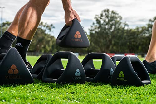TRX YBell Neo Series 3-in-1 Kettlebell, Dumbbell and Push Up Bar Workout Equipment | Commercial Grade Neoprene Coated Surface | Perfect for Strength Training & Conditioning Workouts | Bundle - size: 180lbs 10-Pack