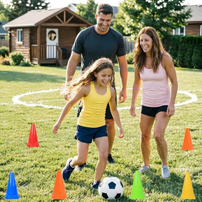 Soccer Cones 7 Inch 25 Pack - color: Orange
