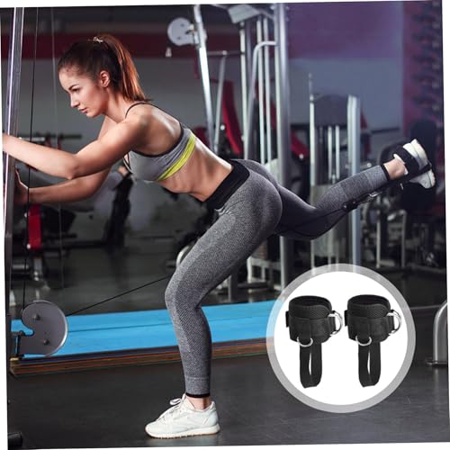 1 Pair Ankle Straps Adjustable D-Ring Ankle Strap for Cable Machine Comfortable Padded Work Out Cuffs for Kickback, Glute Workout, Leg Extension| Straps