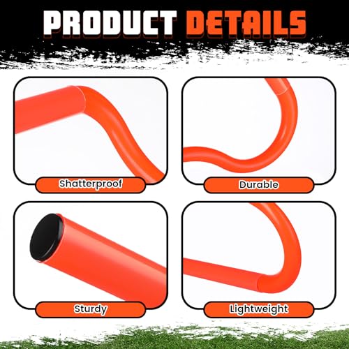 5 Pcs Speed Agility Training Hurdles Detachable Durable Equipment Plyometric and All Purpose Speed Training Hurdle Equipment for Athletes Soccer Basketball