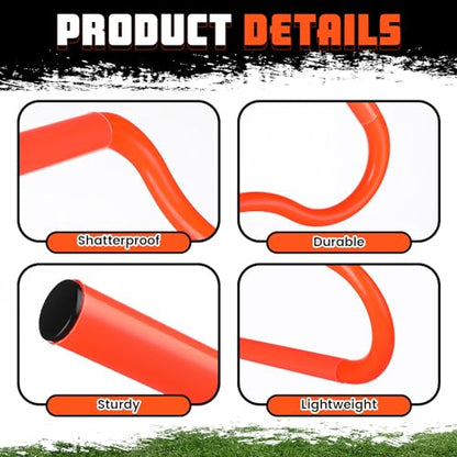 5 Pcs Speed Agility Training Hurdles Detachable Durable Equipment Plyometric and All Purpose Speed Training Hurdle Equipment for Athletes Soccer Basketball