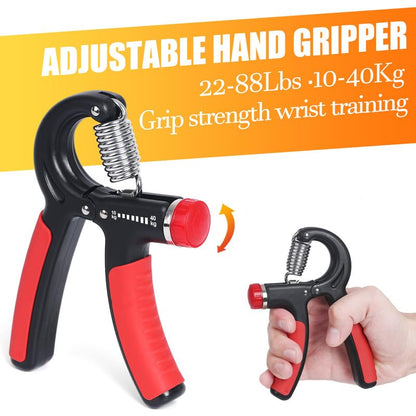 Grip Strength Trainer 7 Pack Adjustable Hand Gripper, Finger Stretcher Resistance Extensor Bands, Finger Exerciser, Grip Strength Ring & Stress Ball, Hand Grip Strengthener