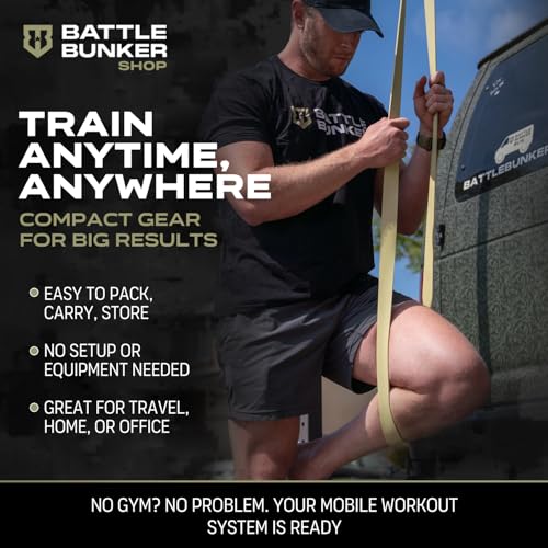 Battle Bunker Resistance Bands for Working Out - Heavy Duty Pull-Up Assist