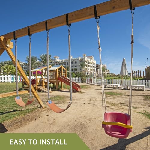Heavy Duty Swing Hanger, Wood Beam & I-Beam Hanger, Swing Set Accessories Hammock 660LB Heavy Duty Swing Hooks Playground Hammock Chair Rope, Sandbag Porch, Hanging Heavy Punching Bags - style: 1Pack-with Snap Hook