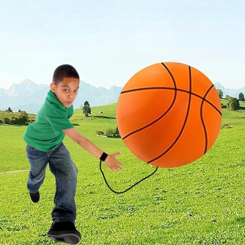 Reaction Training Ball with Adjustable Wrist Strap, Basketball Reflex Trainer, High-Elasticity Rubber, Agility Exercise Equipment