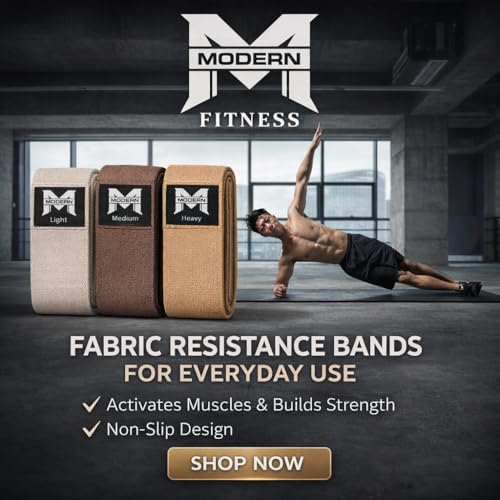 Fabric Resistance Bands for Exercise – 3-Pack, Non-Slip Hip & Leg Workout Bands for Glutes, Thighs & Full Body Fitness, Available in Neutral or Charcoal