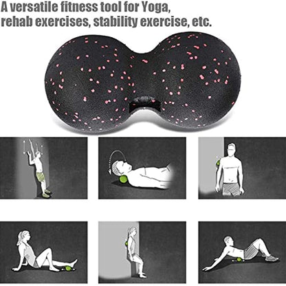 Lacrosse Myofascia Ball Peanut Massage High Density Lightweight Fitness Body Fascia Exercise Relieve Pain Yoga