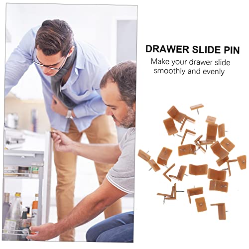 Shaped Cleat Sliders for Furniture Core Sliders Plastic Drawer Slide Socket Easy Install for Dresser Drawer Guides