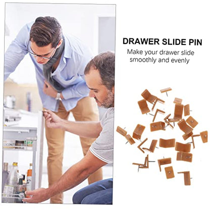 Shaped Cleat Sliders for Furniture Core Sliders Plastic Drawer Slide Socket Easy Install for Dresser Drawer Guides