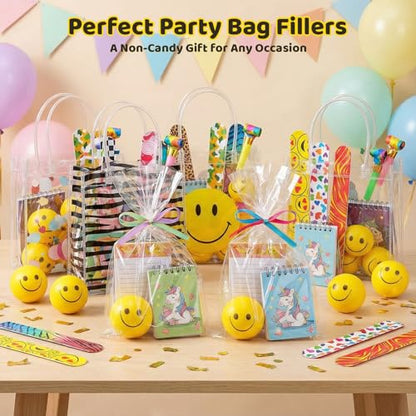 LovesTown 40PCS Stress Balls Bulk for Party Favors, 2 Inch Squeeze Toys for Kids Fidget Toys Stress Relief Gifts for Coworker Classroom Prize Party Supplies Goodie Bag Stuffer