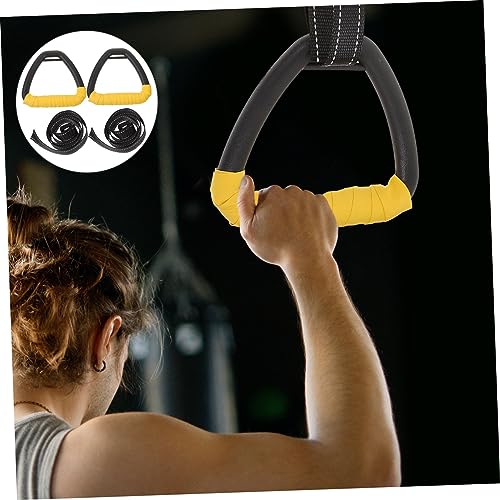 VICASKY Children's Lumbar Gymnastic Rings Set Adjustable Straps Sturdy Fitness Equipment for Home Use for Rehabilitation and Strength Training