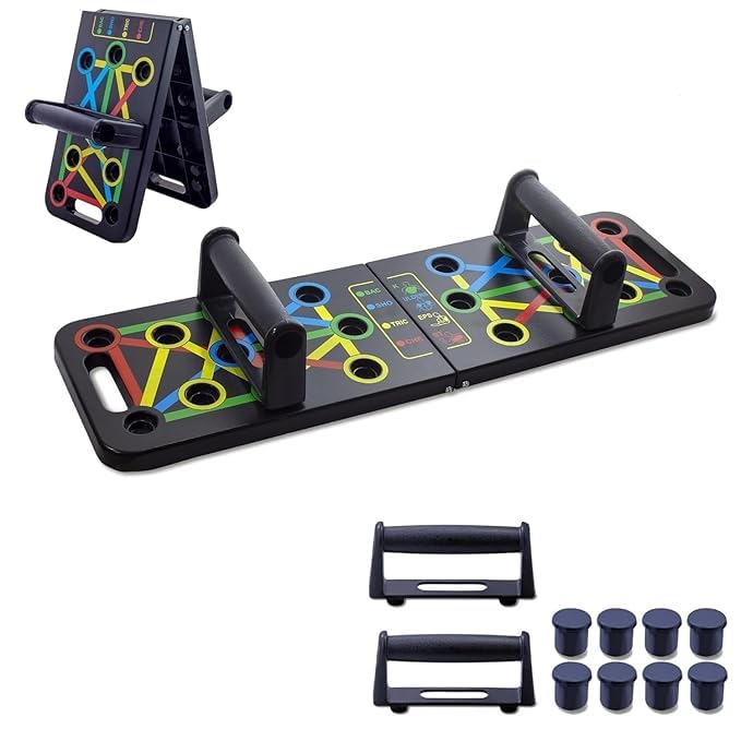 15 in 1 Pushup Board for Strength Training, Fitness and Exercise Equipment for men & woman, Home & Gym Exercise Equipment for Chest, Shoulder, Triceps Workout