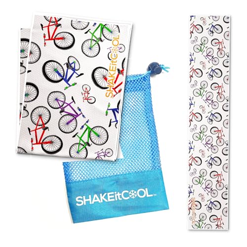 Original Cooling Towel – Be Cool in Style - Heat Relief, Soft, Lightweight, Sun Protection, Easy Clean - Perfect for Biking, Running, Yoga, Gym, Gardening - Kid Bike - color: Kid Bike