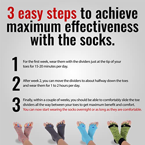 Charcoal Socks (Medium) and Peanut Ball Foot Massager - Plantar Fasciitis Relief - color: Charcoal, size: Medium
