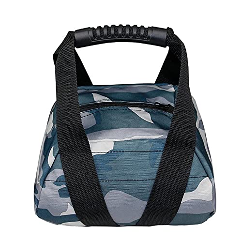 Camouflage Weightlifting Training Sandbag Kettlebell Sandbag, Adjustable Canvas Soft Sand Bag with Handles, Weightlifting Dumbbell for Home Training Fitness Yoga Workout