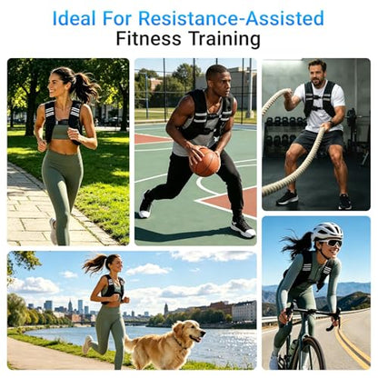 Weighted Vest, Adjustable Body Weight Vest with Reflective Stripe, 8/12/16/20lb for Men Women, Running Vest Woman for Strength Training, Workout, Jogging, Walking, Fitness Equipment, Gym, Muscle Building, Weight Loss, Weightlifting - size: 12LB