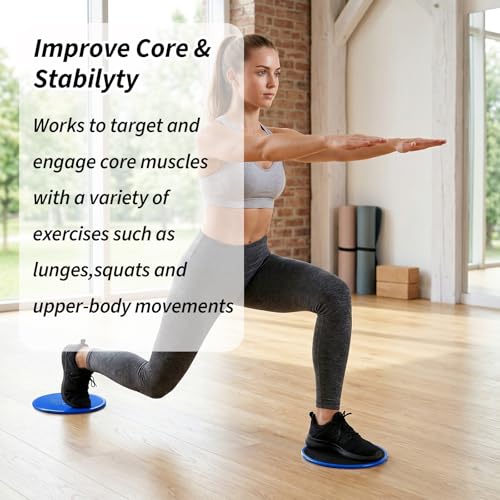 24 Pcs Core Sliders Bulk for Working Out, Abdominal Exercise Discs Dual Sided Workout Disc Fitness Sliders Exercise Gear for Gym, Home, Yoga, Pilates, Strengthen Abdomen (Blue)