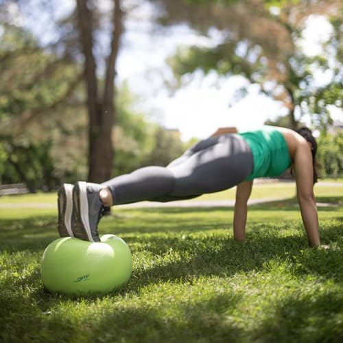 OPTP Soft Movement Ball - 12 Inch Exercise and Pilates Ball for Yoga and Core Stability, Soft Inflatable Physical Therapy Balls Featuring Easy-Grip Texture