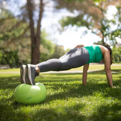 OPTP Soft Movement Ball - 12 Inch Exercise and Pilates Ball for Yoga and Core Stability, Soft Inflatable Physical Therapy Balls Featuring Easy-Grip Texture