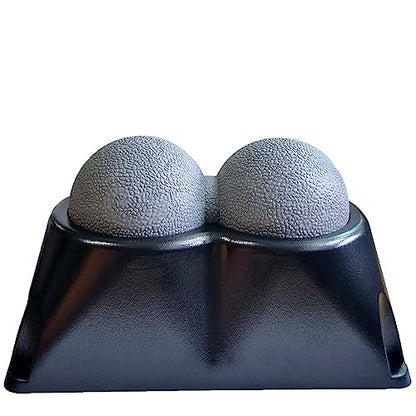 Double Lacrosse Peanut Massage Ball Riser Set for Headache, Neck, Shoulder & Back Pain Relief (Massage Ball Riser Set)