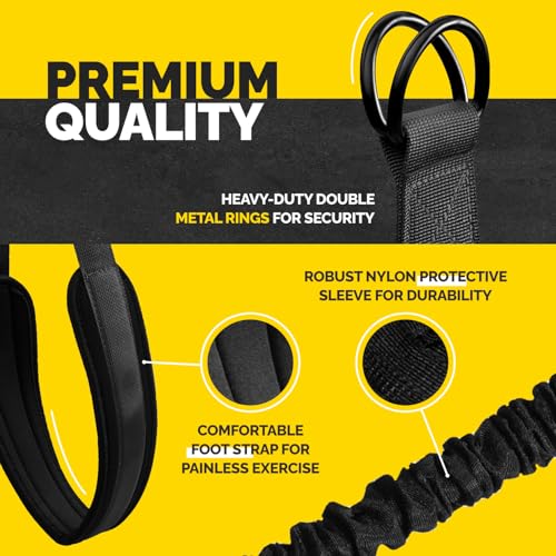 Pull Up Assistance Bands - 4 Heavy Duty Pull Up Bands with Adjustable Strap and Foot Rest - Stackable Pull Up Assist Band Set for Pull Up Bar - Resistance Bands for Pull Ups Chin Ups Strength Training - color: Black