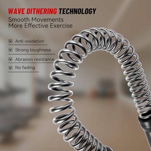 Cordless Ropeless Battle Ropes for Home Gym – Portable Weighted Workout Rope for HIIT, Cardio & Strength Training, Low-Impact Full Body Exercise Equipment for Men & Women
