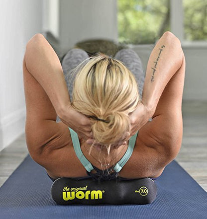 7.0 Portable Massage Muscle Roller - Pink Large - Myofascial Release Foam Roller for Neck to Foot Relief