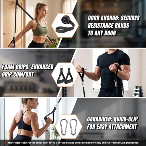 Resistance Bands for Working Out，Pull Up Assistance Bands Set, Unisex Exercise Bands for Home and Gym Workouts, Full Body Workouts, Stretching and Physical Therapy
