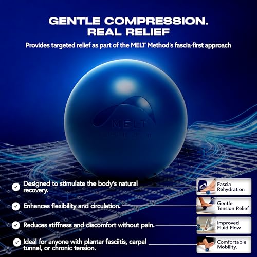MELT Method Hand & Foot Therapy Ball Kit w/ Sensory FasciaPoint - Therapy Massage Ball Set and Massage Roller for Plantar Fasciitis, Trigger Point, & Myofascial Release - Hand & Foot Roller Massager