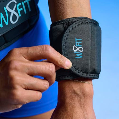 W8FIT Adjustable Wearable Wrist Arm Weights for Walking, Fitness, and Physical Therapy - size: MEDIUM 3 LBS PAIR (1.5 LB each)