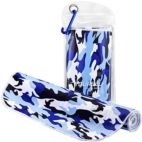 Cooling Towel, Cooling Towels for Neck,40" x 12"Ice Towel for Instant Cooling Relief, Soft Breathable Chilly Towel, Perfect Yoga, Golf, Sports - color: Mix