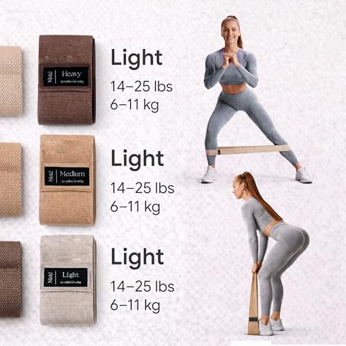 Neutral Resistance Bands Set – Heavy-Duty Exercise Bands for Glutes, Full-Body Strength Training, Home Workouts & Stretching
