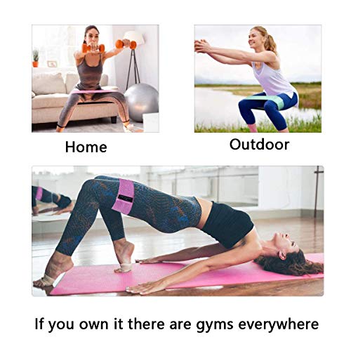 Resistance Loop Bands for Legs and Butt Exercise Bands,Non Slip Thicken Elastic Booty Bands,3 Levels Workout Bands Women Sports Fitness Band for Squat Glute Hip Training Home Gym Physical Therapy