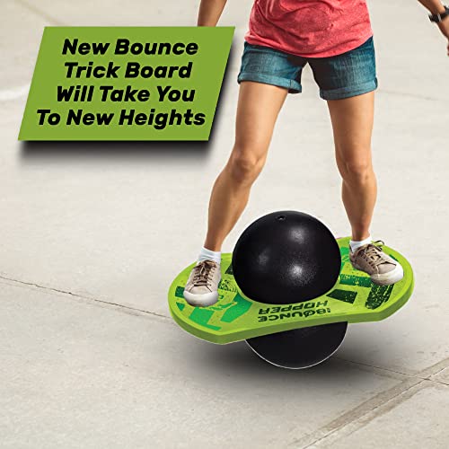 New Bounce Pogo Ball for Kids – Trick Pogo Board for 7, 8, 9, 10 Year Old Boys, Outdoor Birthday Gifts - Pogo Balance Bounce Ball - color: Green